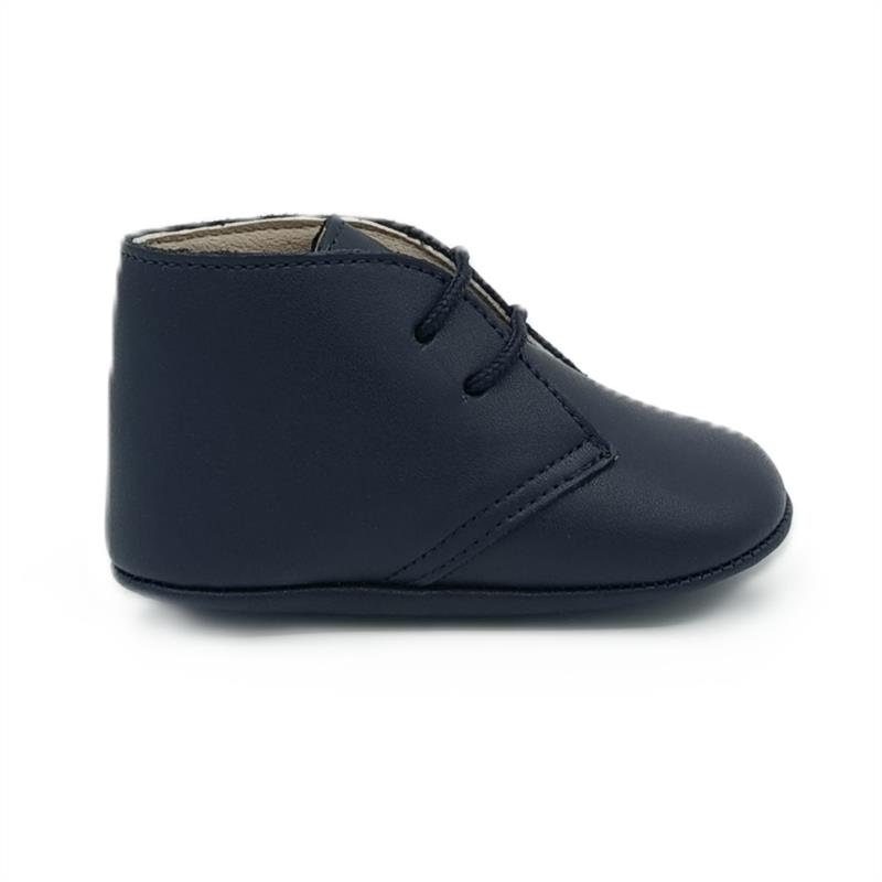 Botas badana de piel en Azul Marino