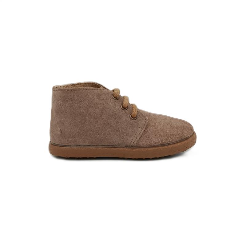 Botas serraje Camel cordones 
