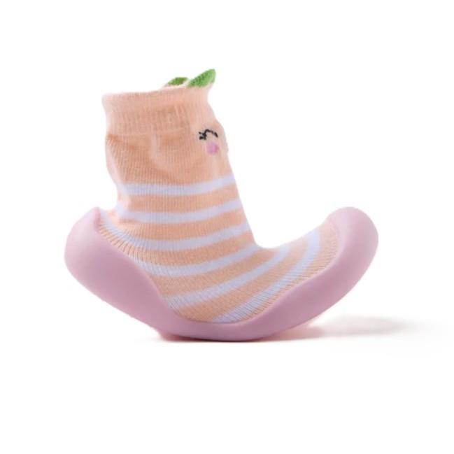 Calcetín Barefoot rayas Rosa 