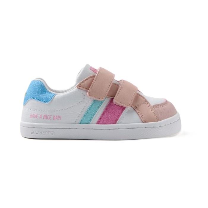Deportivos barefoot Blanco y Rosa