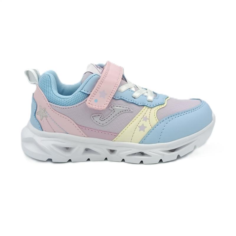 Deportivos con LUZ Azul y Rosa cierre adherente