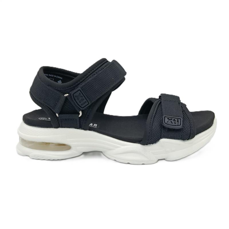 Sandalias niña Negro cierre adherente