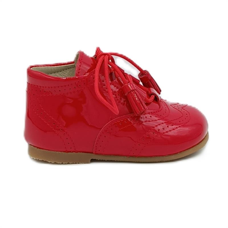 Bota inglesa charol Rojo 