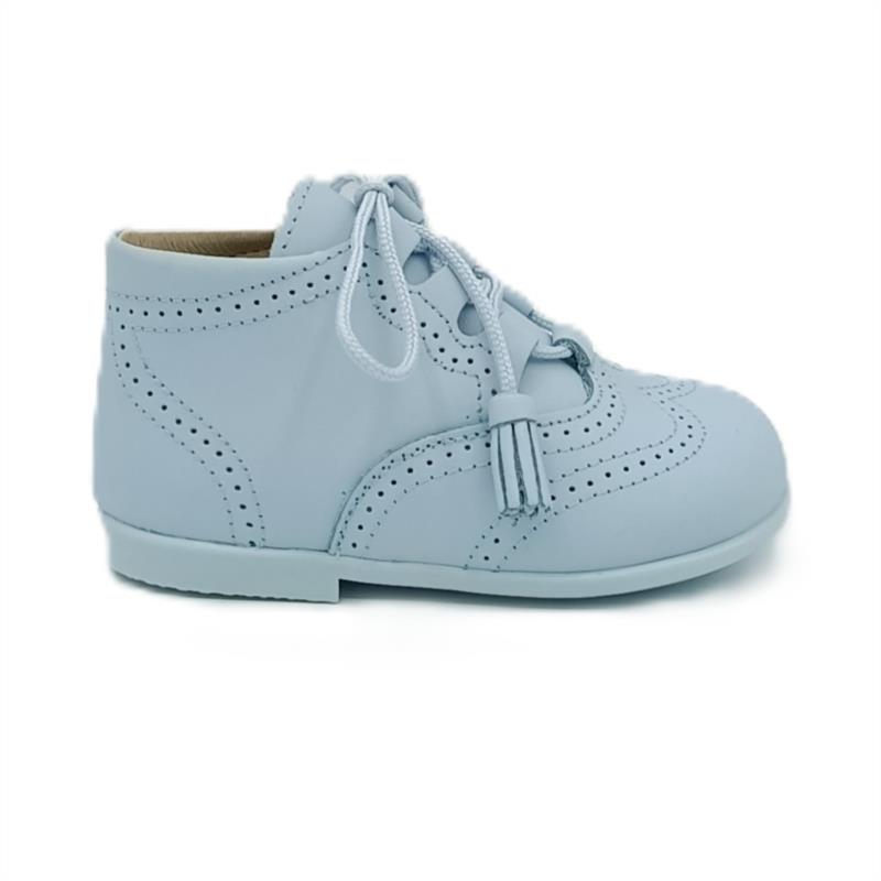 Bota inglesa piel Celeste
