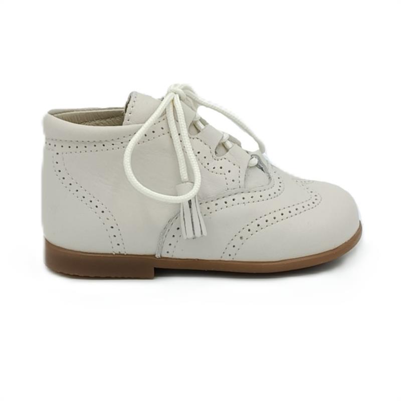 Bota inglesa piel Blanco Roto 