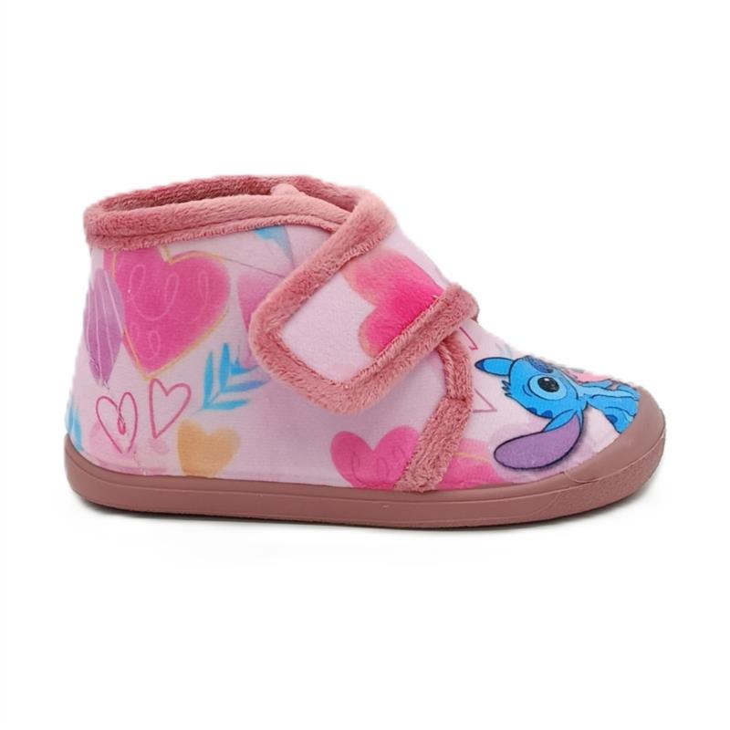 Zapatillas Stitch Rosa cierre adherente 