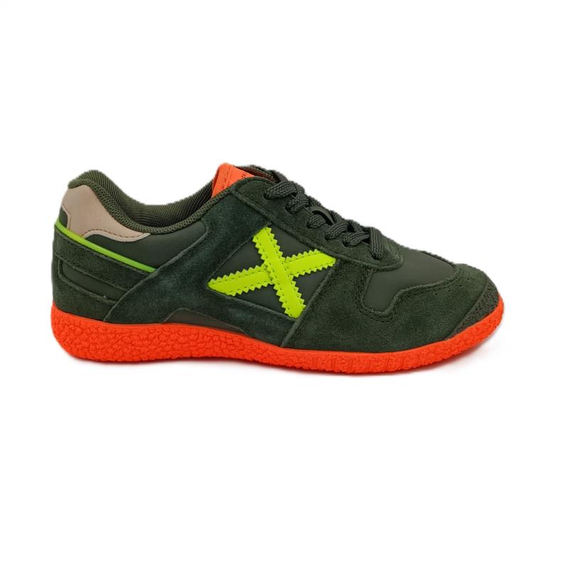 Deportivos Munich Verde Caqui cordones