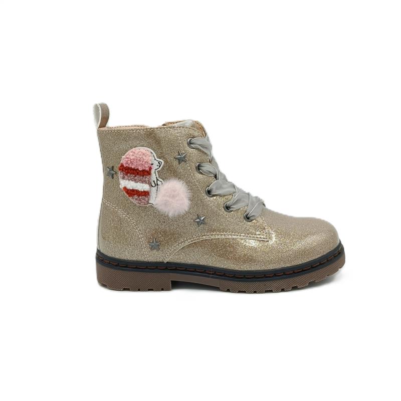 Bota Martens charol purpurina Erizo