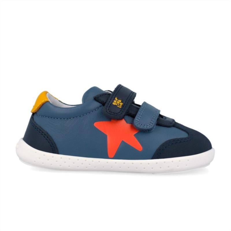 Deportivos Barefoot azul Jeans estrella 