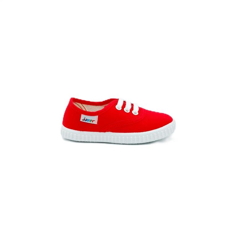 Deportivos lona Rojo cordón
