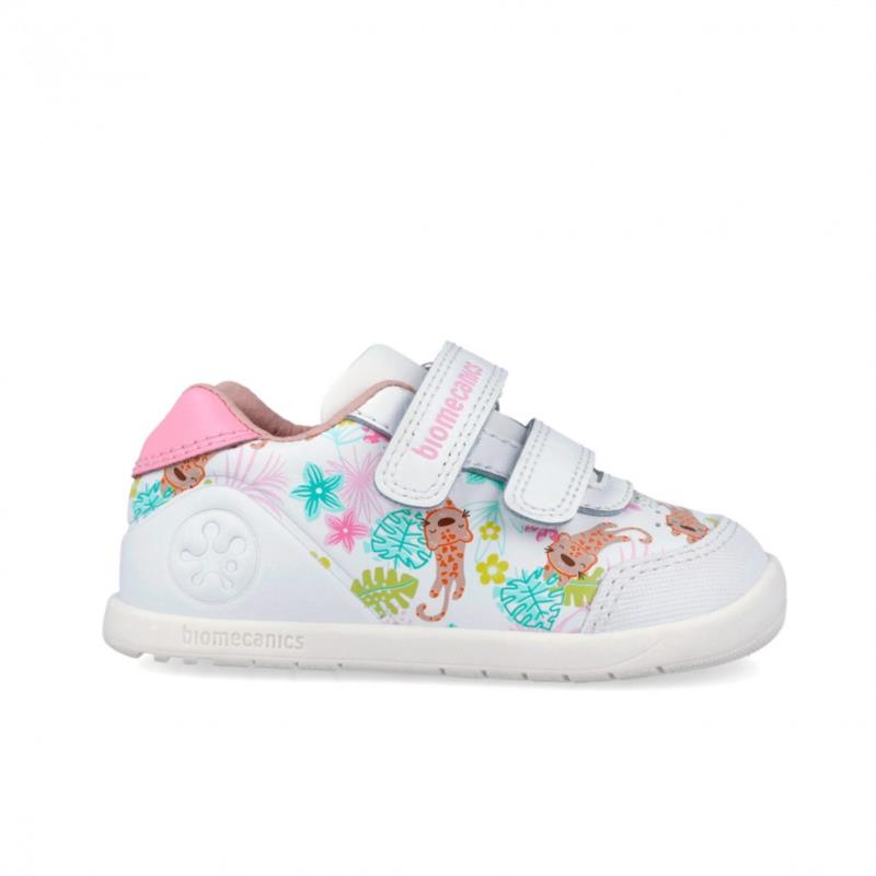 Deportivas Barefoot piel blanco tigres