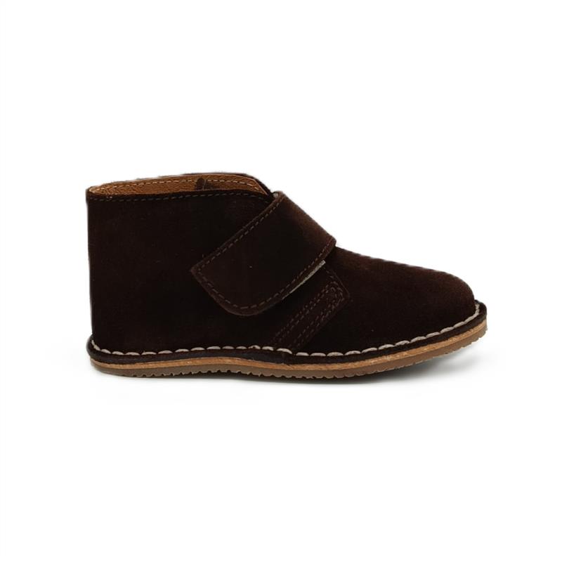 Botas safaris serraje Azul Marino pieso fino cierre adherente