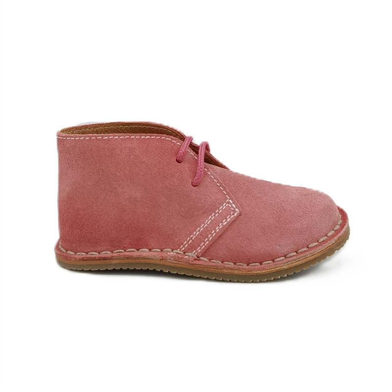 Botas safaris serraje Rosa Maquillaje piso fino cordones 