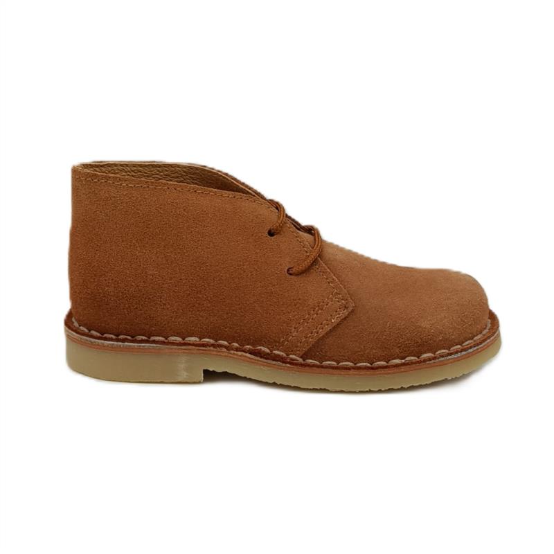 Botas Safaris serraje Camel cordones 