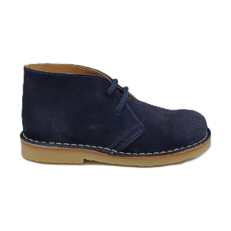 Botas Safaris serraje Azul Marino cordones 