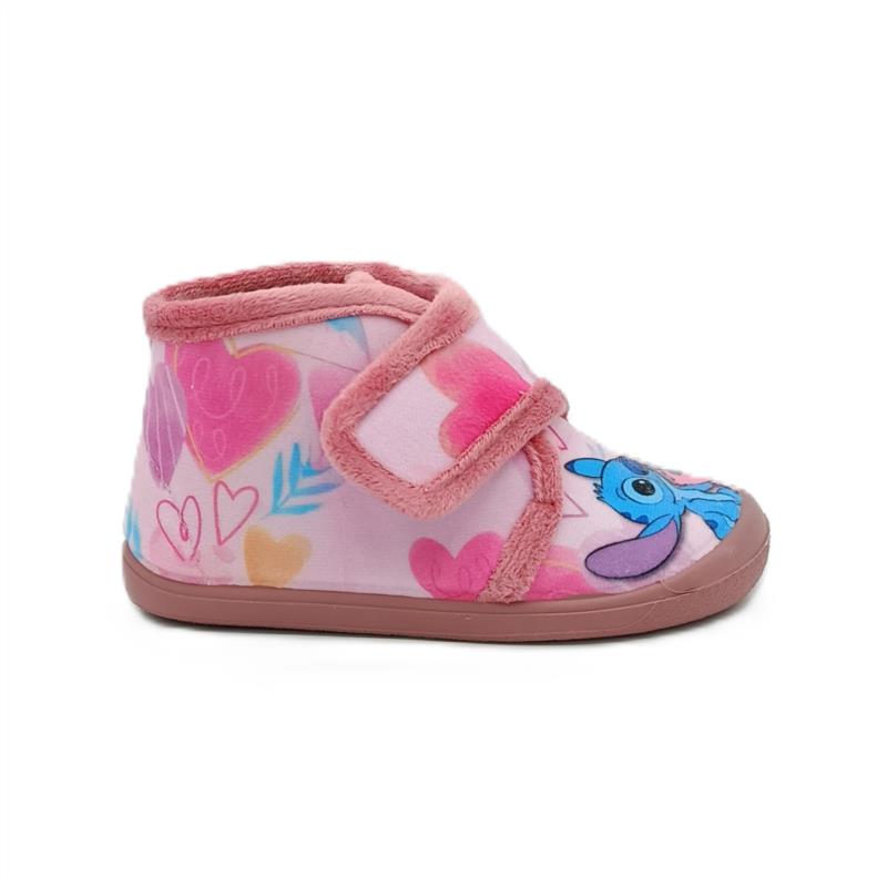 Zapatillas Stitch Rosa cierre adherente 