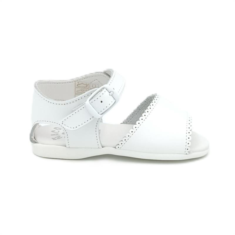 Sandalias niña piel blanco