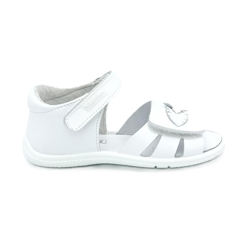 Sandalias piel flor al tono