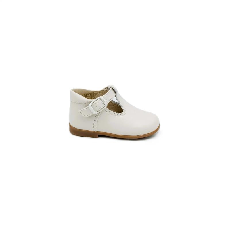 Bota pepitos piel Blanco Roto