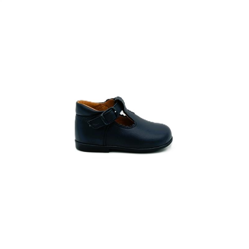 Botas pepitos piel Azul Marino