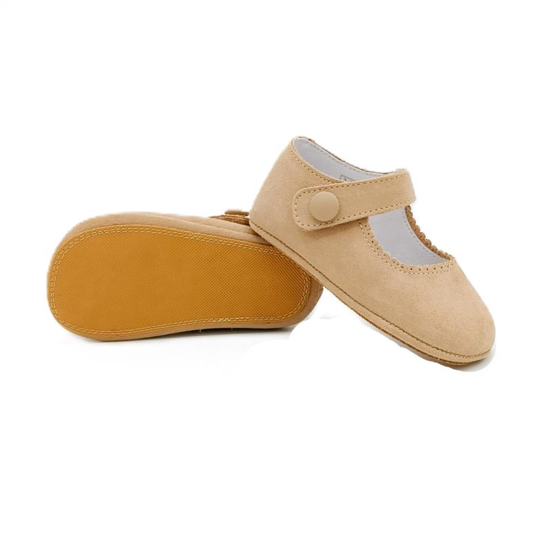 Merceditas serraje Camel semisuela 