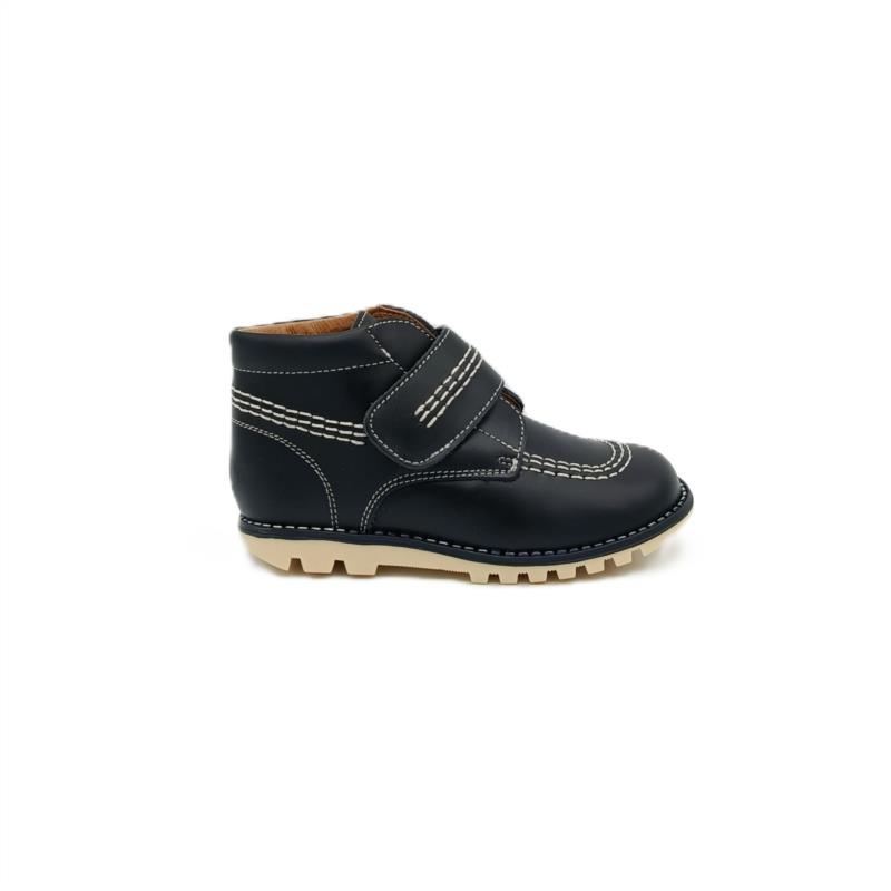 Botas tipo kickers napa Azul Marino cierre adherente 
