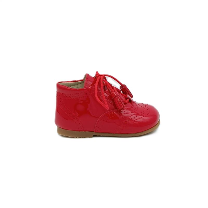 Bota inglesa charol Rojo 