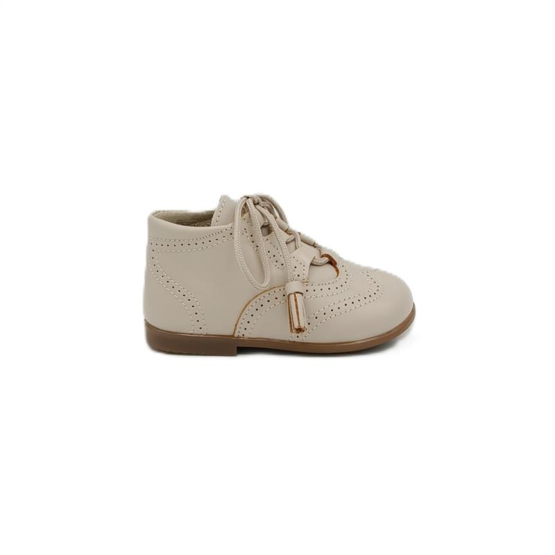 Bota inglesa piel Beige 