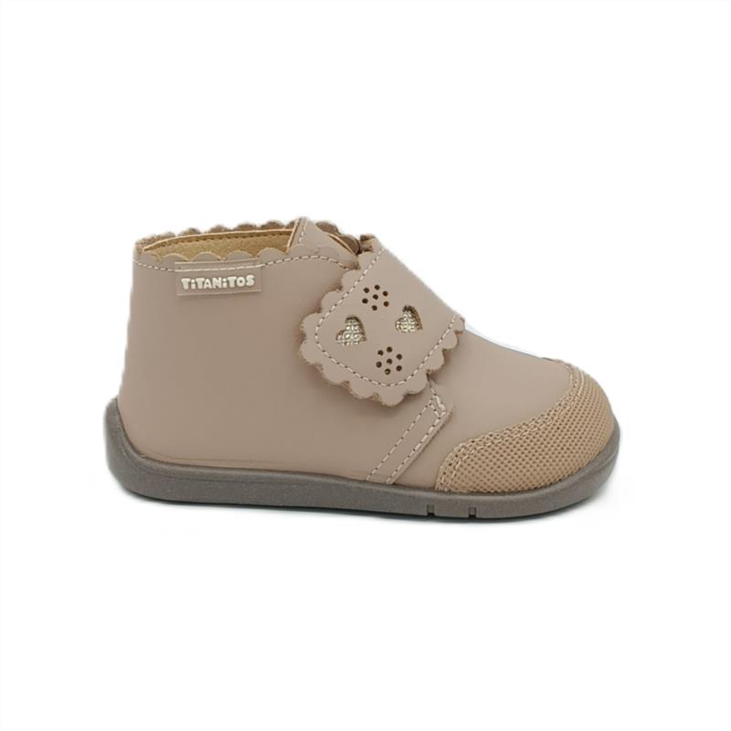 Botas Barefoot piel lavable Camel cierre adherente 