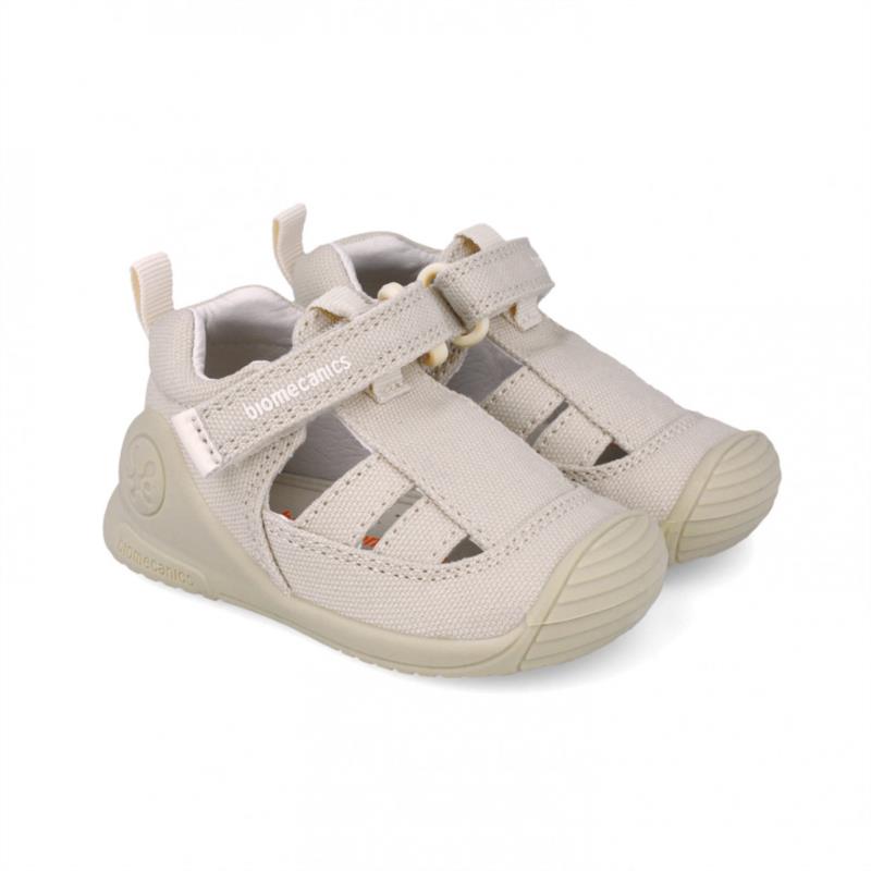 Sandalia primeros pasos lona beige