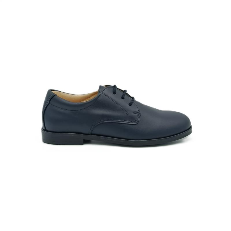 Blucher piel Azul Marino cordones 