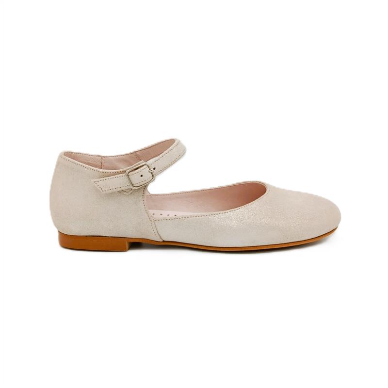 Merceditas boreal Beige hebilla