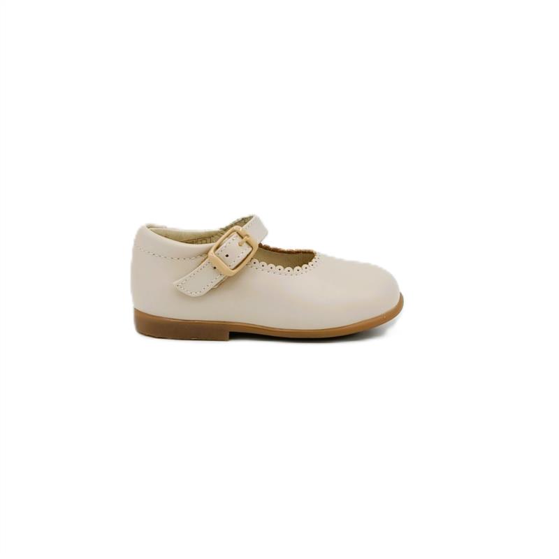 Merceditas piel Beige