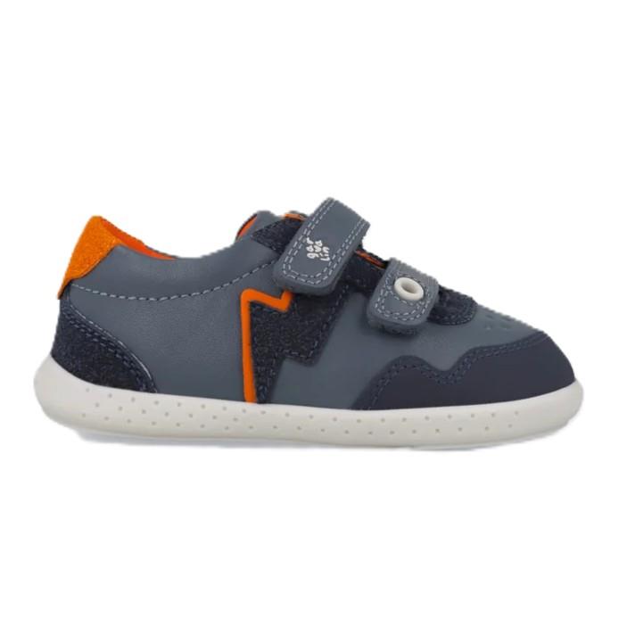 Deportivos Barefoot piel Jeans y cierre adherente