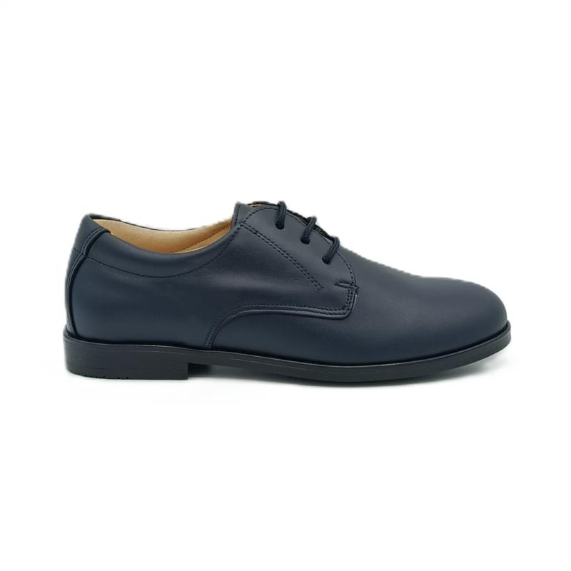 Blucher piel Azul Marino cordones 