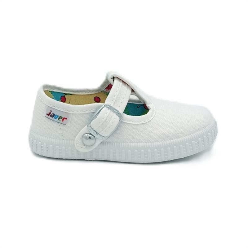 Pepito lona Blanco cierre corchete