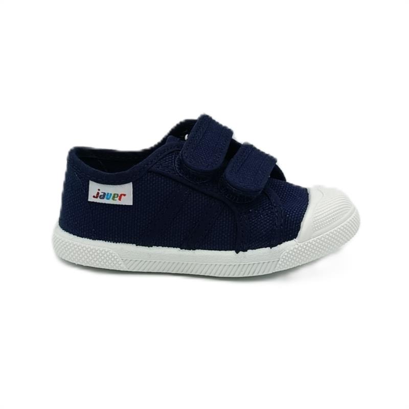 Deportivos lona Azul Marino cierre doble adherente