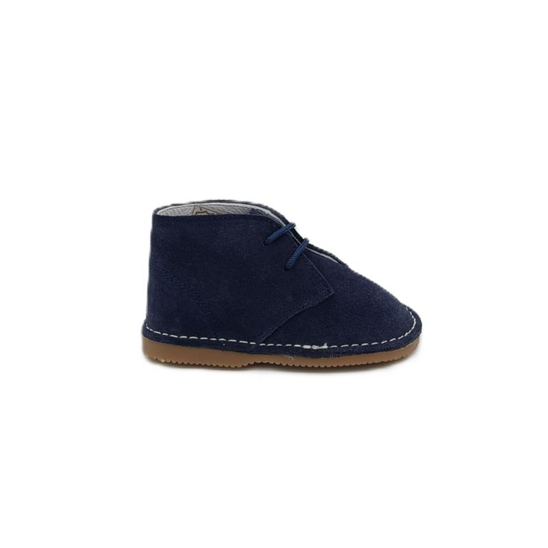Botas safari serraje Azul Marino 