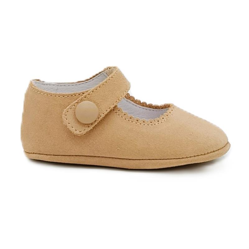 Merceditas serraje Camel 