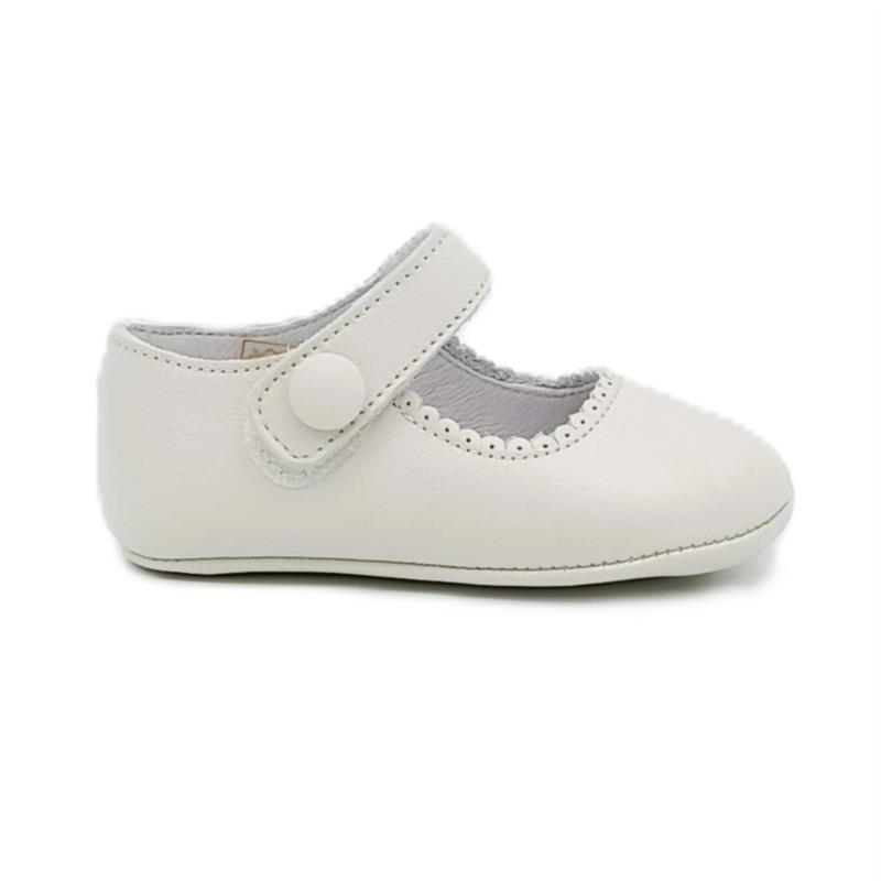 Merceditas piel Blanco Roto