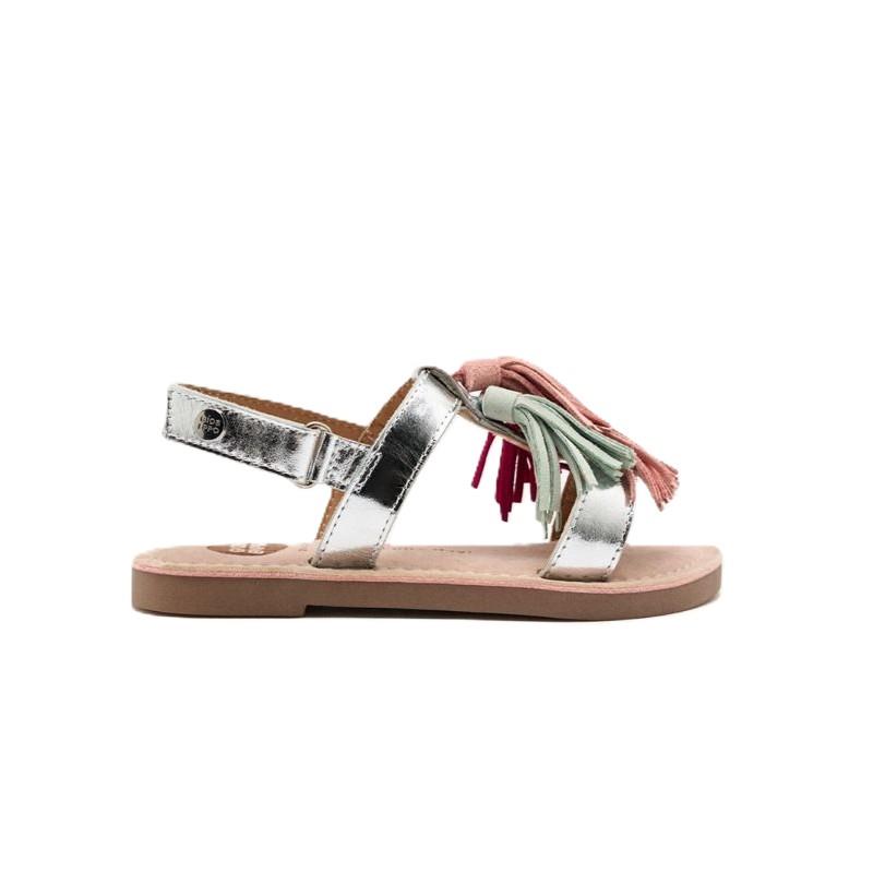 Sandalias niña flecos