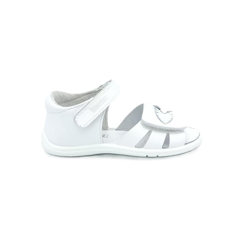 Sandalias piel flor al tono