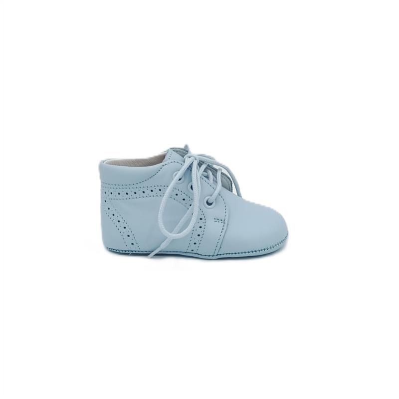 Botas napa Celeste cordones